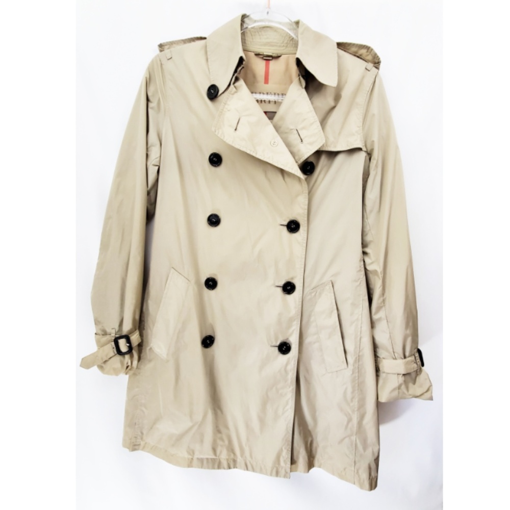 Burberry Beige Double-Breasted Trench Coat
